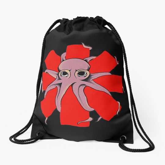 Discover red hot chilli peppers rr11 Drawstring Bag