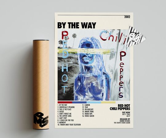 Discover Red Hot Chili Peppers Poster | By The Way Poster | Red Hot Chili Peppers Tracklist