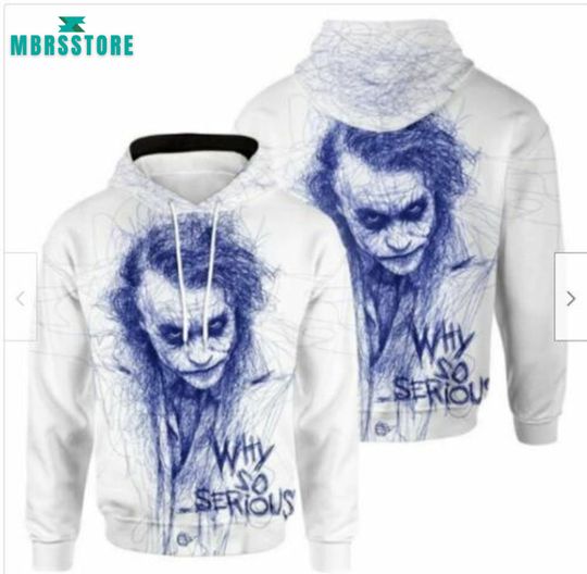Discover Joker Clown Why So Serious 3D Hoodie