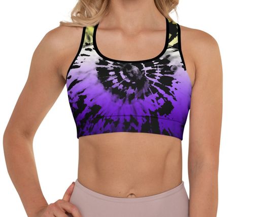 Discover Nonbinary Tie Dye Padded Sports Bra