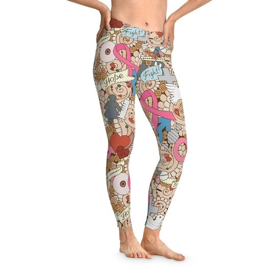 Discover Breast Cancer Awareness Stretchy Leggings