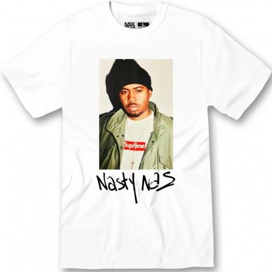 Discover NaS Illmatic Nasty Nas Live at the BBQ Main Source Low Pro Hip Hop T-Shirt