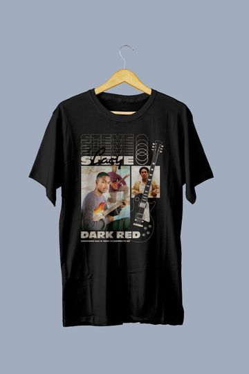 Discover Steve Lacy Dark Red Graphic T-shirt