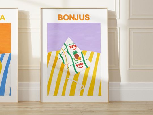 Discover Bonjus Art print - Museum poster, Lebanon art, Food print