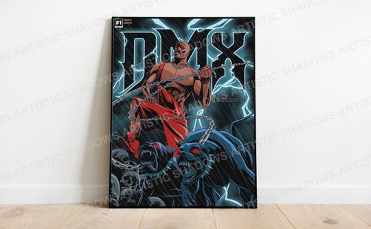 Discover DMX Poster-DMX Art, Rap Comic Poster