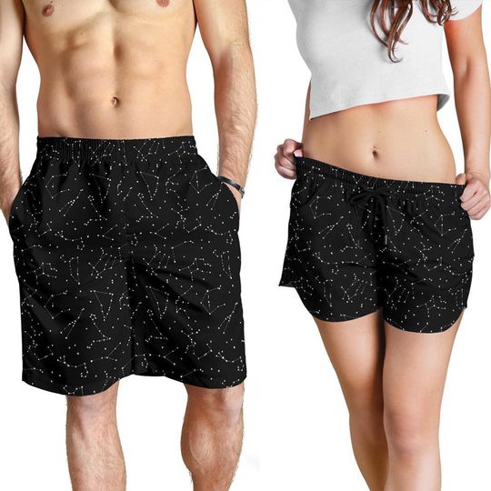 Discover Constellation Shorts - Starry Sky Pattern Swim Shorts