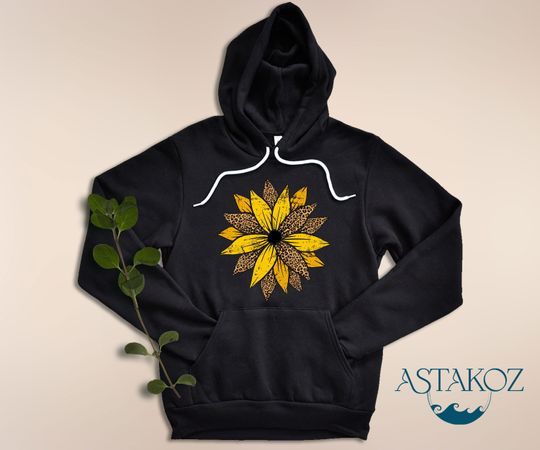 Discover Leopard Sunflower Hoodie