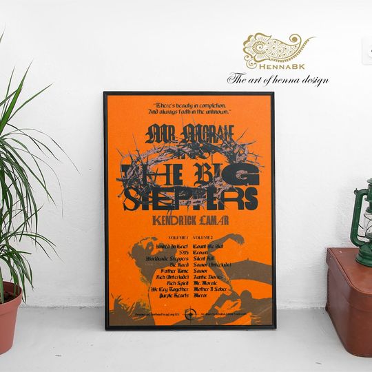 Discover Vintage Kendrick Lamar Mr. Morale & The Big Steppers Poster