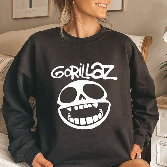Discover Rare logo graphic Gorillaz Sweatshirt