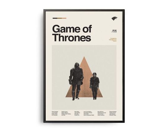 Discover Game of Thrones The Hound & Arya Poster