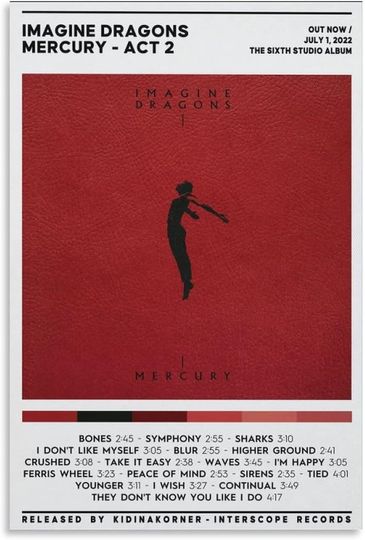 Discover Imagine Dragons - Mercury Act 2 Poster, Wall Decorative