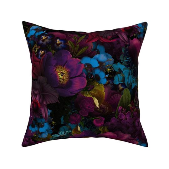 Discover Dark Romantic Rose Throw Pillow