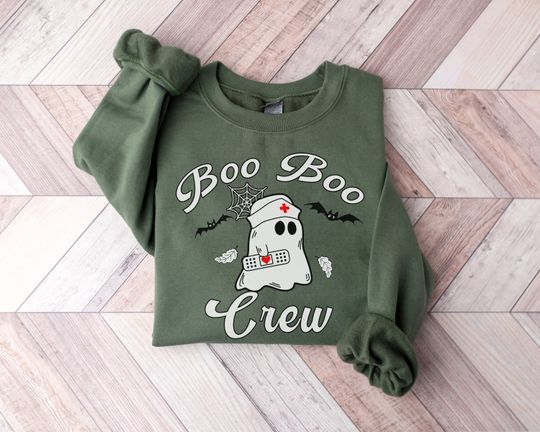 Discover Boo Boo Crew Sweatshirt, Halloween Nurse Sweatshirt, Fall Nursing Sweatshirt