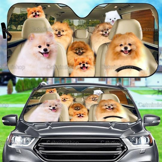 Discover Pomeranian Car Sun Shade