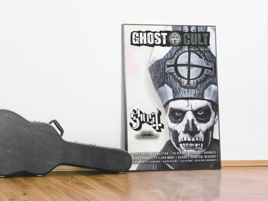 Discover Ghost B.C. Poster | Papa Emeritus Poster | Ghost Magazine Cover
