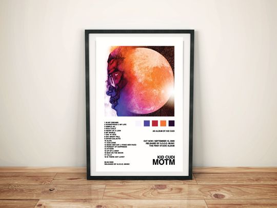 Discover Kid Cudi Man on the Moon Album Cover Poster