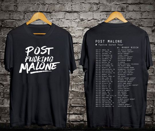 Discover Post Malone Tour 2022 Two Side Shirt, Music Concert 2022 shirt
