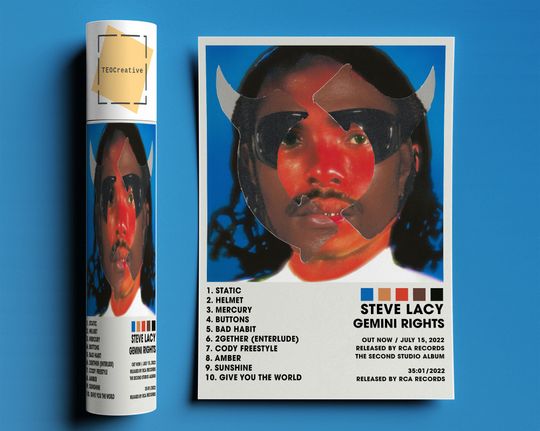 Discover Steve Lacy Poster, Steve Lacy Gemini Rights Poster
