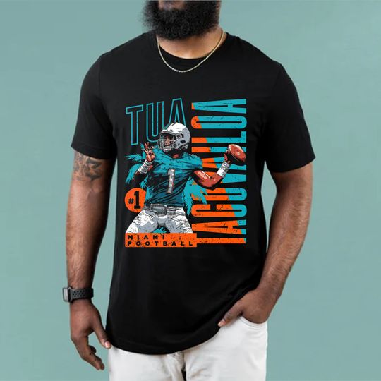Discover Vintage Tua Tagovailoa Football T-Shirt for Fans