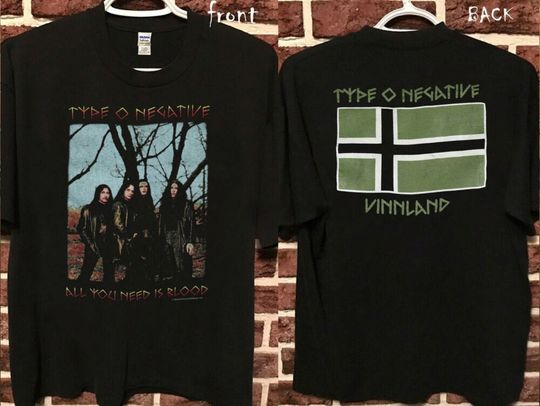 Discover VTG 1996 Type O Negative All You Need is Blood T-Shirt, Type O Negative Vinnland Shirt