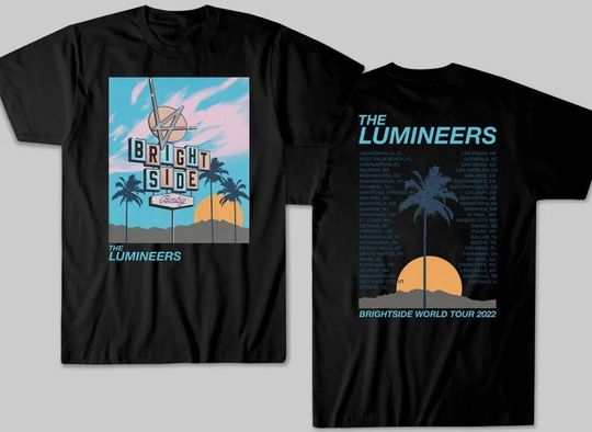 Discover Custom order - The Lumineers Brightside World Tour 2022 T-Shirt