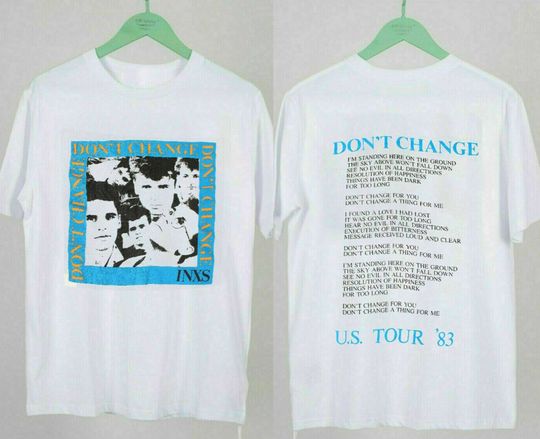 Discover Vintage 80s INXS Dont Change 1983 US Tour T-Shirt