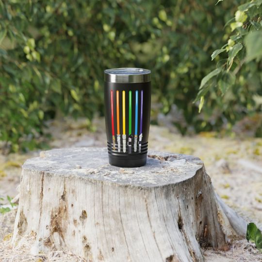 Discover Light Saber Pride Tumbler with Lid | Pride Ringneck Insulated Tumbler