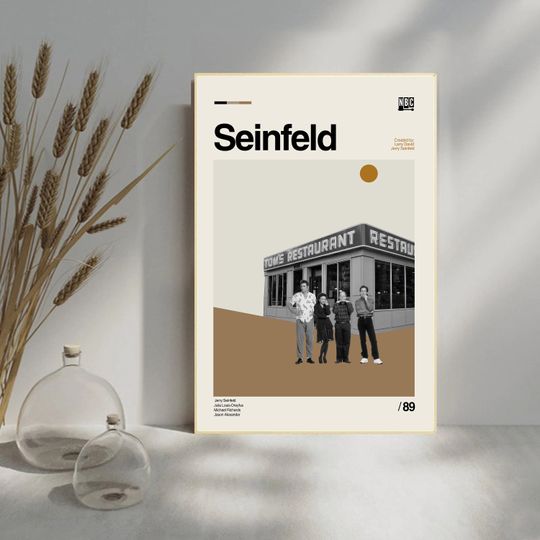 Discover Seinfeld Poster - Seinfeld Restaurant - Minimalist Art