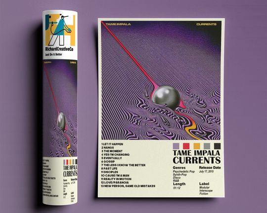 Discover Tame Impala Poster, Currents Poster