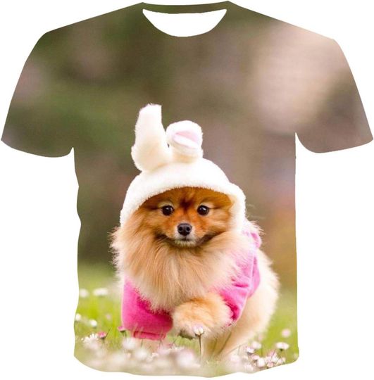 Discover Cute Funny Animal Pet Dog 3D T-Shirt