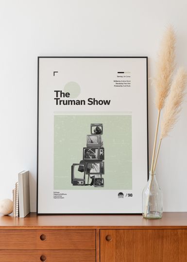 Discover Truman Show | Mid Century Modern Poster