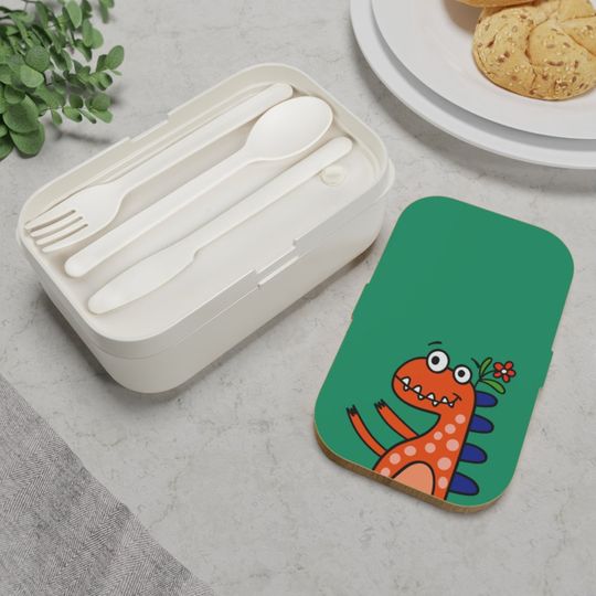Discover Dinosaur and Flower Lunch Box