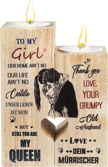 Discover Birthday Gifts Anniversary, Personalized Candle Holder Wooden Candle Holder