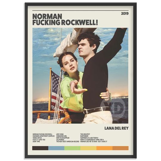 Discover Lana Del Rey NFR, Norman F-ing Rockwell Poster