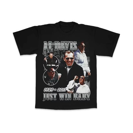 Discover Vintage Al Davis 90s Style Shirt, Al Davis Just Win Baby Shirt, Josh Jacobs Shirt
