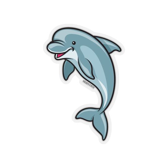 Discover Dolphin Stickers Decals, Fish Ocean Beach Animals laptop art vinyl car tumbler window, aesthetic phone flask coffee, computer cute wall