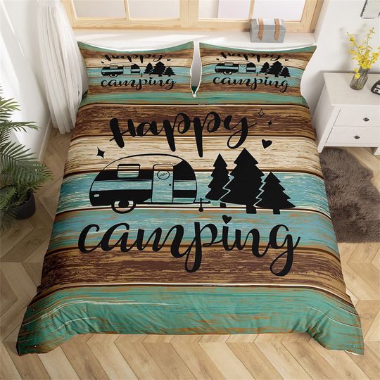 Discover Happy Camping Bedding Sets