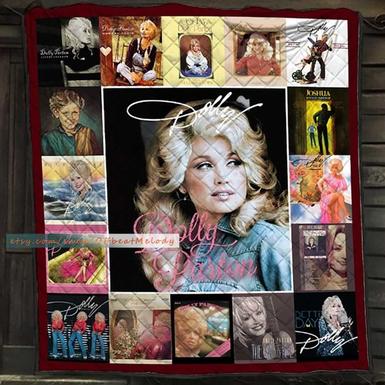 Discover Dolly Parton Quilt Blanket, Dolly Parton Fans PREMIUM Blanket Quilt