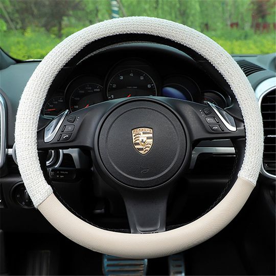 Discover Cotton and linen Auto Steering Wheel Cover