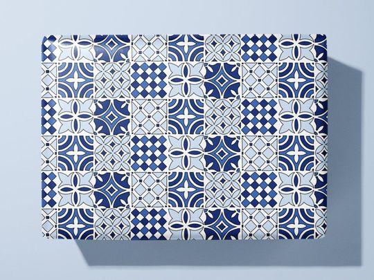 Discover Tiled Pattern Wrapping Paper