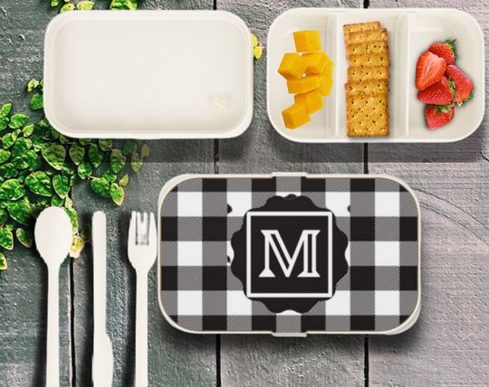 Discover Monogram Bento box, lunch tote box