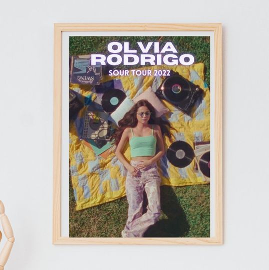 Discover Olivia Rodrigo Sour Tour 2022 Concert Poster