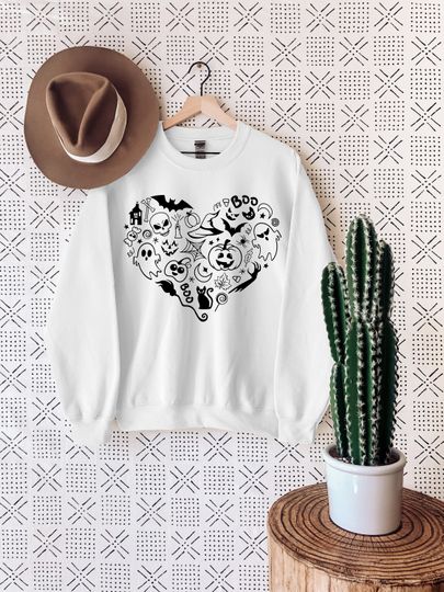 Discover Funny Halloween Doodle Sweatshirt