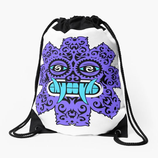 Discover Monster Purple Drawstring Bag