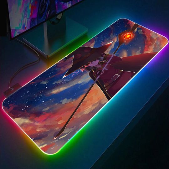 Discover RGB Gaming Mousepad, Anime Girl Mousepad