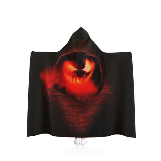 Discover Scary Pumpkin Hooded blanket , Halloween Hooded Blanket