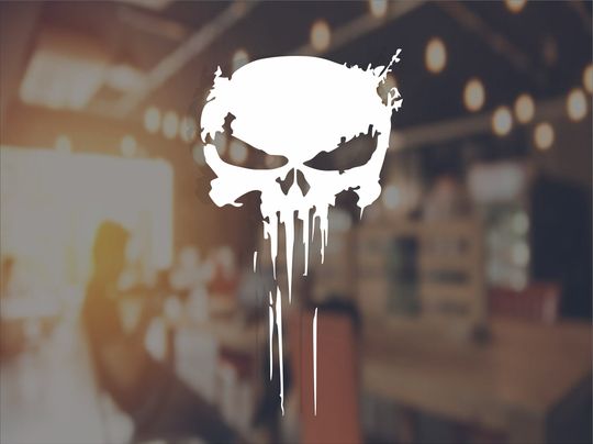 Discover The Punisher Skull Vinyl Decal Sticker