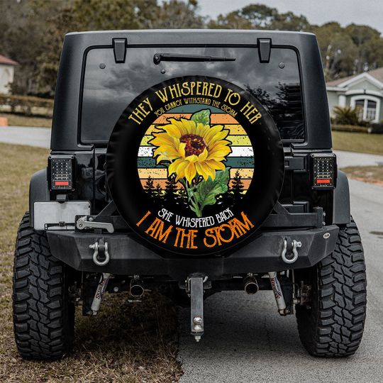 Discover Sunflower Spare Tire Cover