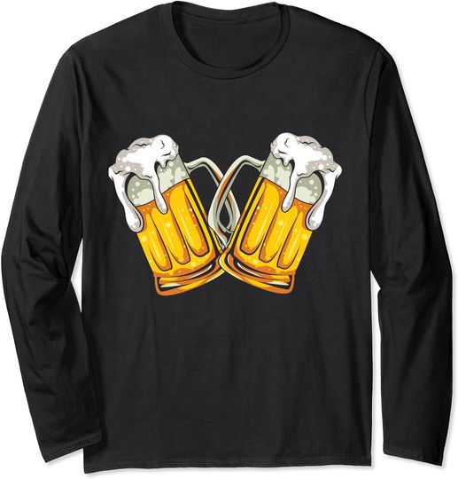 Discover Beer. Beer glass. Beer drinker Long Sleeve T-Shirt