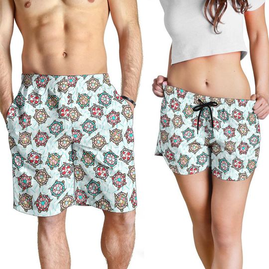 Discover Sea Turtle Shorts - Turtle Pattern Swim Shorts